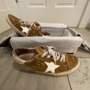 Golden Goose golden velvet shoe